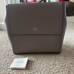 Kate Spade Taupe Leather Backpack